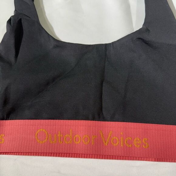 Outdoor Voices Smooth Scoop Black Sports Bra Small - Picture 3 of 6